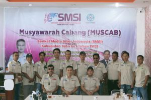  Aklamasi, Liga Marisa Kembali Pimpin SMSI Tebo Periode 2025- 2028