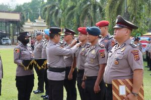 Polres Merangin dan Personil Bataliyon B Pelopor Sat Brimobda Polda Jambi, Naik Pangkat di Tahun 202