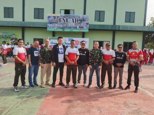  Senam Bersama dan Jalan Santai Meriahkan HUT RI ke-80 di Kodim 0420/Sarko