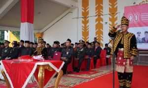  Wabup H A Khafidh Pimpin Upacara Penurunan Duplikat Bendera Pusaka