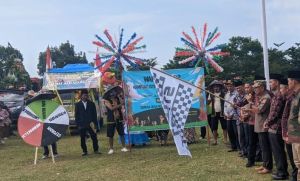  Wabup Merangin Lepas Pawai Ketahanan Pangan, HUT ke-45 Desa Meranti Kecamatan Renah Pamenang