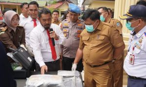  Pj Sekda Saksikan Pemusnahan BB Narkoba Jenis Sabu