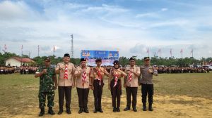 Buka Jambore Cabang, Bupati M. Syukur Tekankan Pentingnya Pembentukan Karakter