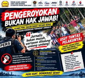  Aliansi Pers Tanjab Barat Kecam Keras Dugaan Kekerasan terhadap Jurnalis