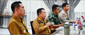 Monitoring dan Evaluasi Penanganan Karhutla di Jambi, Bupati Fadhil Sambut Kedatangan Gubernur Jambi