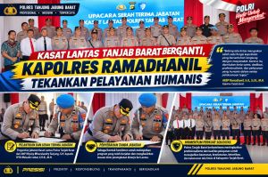 Kasat Lantas Tanjab Barat Berganti, Kapolres Ramadhanil Tekankan Pelayanan Humanis