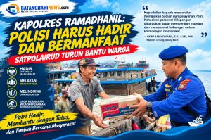 Kapolres Ramadhanil: Polisi Harus Hadir dan Bermanfaat, Satpolairud Turun Bantu Warga
