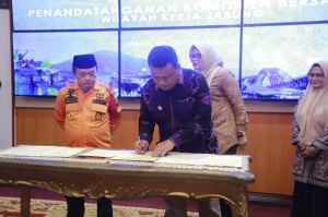  Wabup Katamso Teken Komitmen PI 7% WK Jabung, BUMD Tanjab Barat Bersiap Kelola Peluang Migas